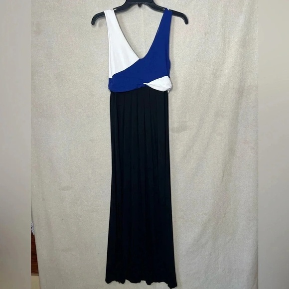 Anthropologie Maeve Elysian Color Block V-Neck Maxi Dress Size XS Sleeveless - Picture 4 of 11